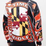 CHAMARRA IMORE ORIOLES MASH UP SATIN JACKET BLACK en STOCK