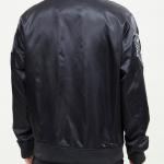 CHAMARRA AGO WHITE SOX WORDMARK SATIN JACKET BLACK en STOCK