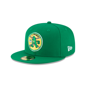 GORRA NEW ERA CAP OAKLAND ATHLETICS MLB COOPERSTOWN WOOL FITTED 59FIFTY CERRADA en STOCK