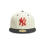 GORRA NEW ERA CAP NEW YORK YANKEES MLB STRIPE 59FIFTY CERRADA BLANCA en STOCK
