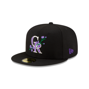 GORRA NEW ERA CAP COLORADO ROCKIES MLB SIDE PATCH BLOOM 59FIFTY CERRADA en STOCK