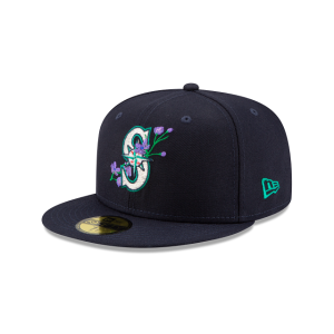 GORRA NEW ERA CAP SEATTLE MARINERS MLB SIDE PATCH BLOOM 59FIFTY CERRADA en STOCK