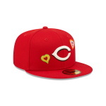 GORRA NEW ERA CAP CINCINNATI REDS MLB CHAIN STITCH HEART 59FIFTY CERRADA en STOCK