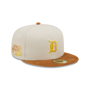GORRA NEW ERA CAP DETROIT TIGERS MLB CORDUROY VISOR 59FIFTY CERRADA en STOCK