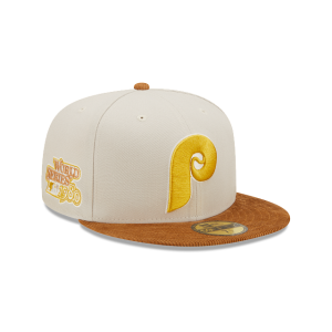 GORRA NEW ERA CAP PHILADELPHIA PHILLIES MLB CORDUROY VISOR 59FIFTY CERRADA en STOCK