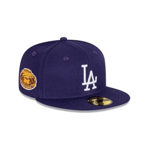 GORRA NEW ERA CAP LOS ANGELES DODGERS MLB ROYAL PURPLE 59FIFTY CERRADA en STOCK