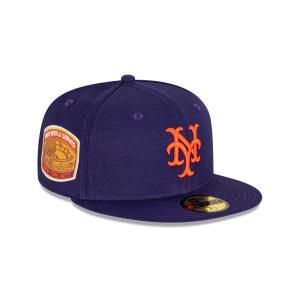 GORRA NEW ERA CAP NEW YORK METS MLB ROYAL PURPLE 59FIFTY CERRADA en STOCK