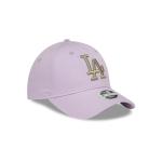 GORRA NEW ERA CAP LOS ANGELES DODGERS MLB WOMEN'S METALLIC 9FORTY STRAPBACK MORADA PARA MUJER en STOCK