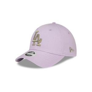 GORRA NEW ERA CAP LOS ANGELES DODGERS MLB WOMEN'S METALLIC 9FORTY STRAPBACK MORADA PARA MUJER en STOCK