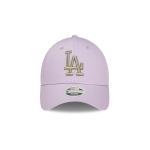 GORRA NEW ERA CAP LOS ANGELES DODGERS MLB WOMEN'S METALLIC 9FORTY STRAPBACK MORADA PARA MUJER en STOCK