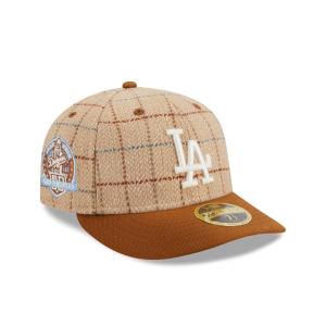 GORRA NEW ERA CAP LOS ANGELES DODGERS MLB HERRINGBONE CHECK 59FIFTY LP CERRADA en STOCK