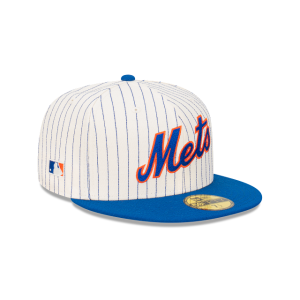 GORRA NEW ERA CAP NEW YORK METS MLB PINSTRIPE 59FIFTY CERRADA en STOCK