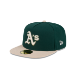 GORRA NEW ERA CAP OAKLAND ATHLETICS MLB CANVAS 59FIFTY AF CERRADA en STOCK