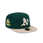 GORRA NEW ERA CAP OAKLAND ATHLETICS MLB CANVAS 59FIFTY AF CERRADA en STOCK