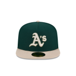 GORRA NEW ERA CAP OAKLAND ATHLETICS MLB CANVAS 59FIFTY AF CERRADA en STOCK