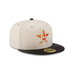 GORRA NEW ERA CAP HOUSTON ASTROS MLB LEATHER VISOR 59FIFTY CERRADA en STOCK