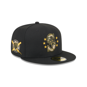 GORRA NEW ERA CAP SEATTLE MARINERS MLB ARMED FORCES DAY 2024 59FIFTY CERRADA en STOCK