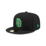 GORRA NEW ERA CAP SAN DIEGO PADRES MLB METALLIC GREEN POP 59FIFTY CERRADA en STOCK
