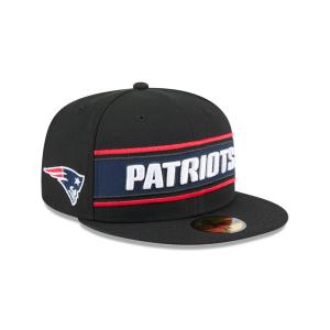 GORRA NEW ERA CAP NEW ENGLAND PATRIOTS NFL SIDELINE BLACK 2024 59FIFTY CERRADA en STOCK