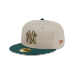 GORRA NEW ERA CAP NEW YORK YANKEES MLB TREE BARK FILL 59FIFTY CERRADA en STOCK