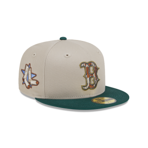 GORRA NEW ERA CAP BOSTON RED SOX MLB TREE BARK FILL 59FIFTY CERRADA en STOCK