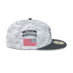 GORRA NEW ERA CAP LAS VEGAS RAIDERS NFL SALUTE TO SERVICE 2024 59FIFTY CERRADA en STOCK