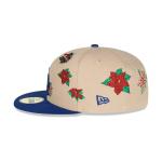 GORRA NEW ERA CAP LOS ANGELES DODGERS MLB POINSETTIA 59FIFTY CERRADA en STOCK
