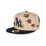 GORRA NEW ERA CAP NEW YORK YANKEES MLB POINSETTIA 59FIFTY CERRADA en STOCK