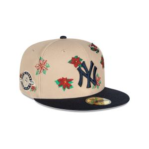 GORRA NEW ERA CAP NEW YORK YANKEES MLB POINSETTIA 59FIFTY CERRADA en STOCK
