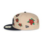 GORRA NEW ERA CAP NEW YORK YANKEES MLB POINSETTIA 59FIFTY CERRADA en STOCK