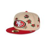 GORRA NEW ERA CAP SAN FRANCISCO 49ERS NFL POINSETTIA 59FIFTY CERRADA en STOCK