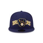 GORRA NEW ERA CAP MILWAUKEE BREWERS MLB OVERLAP 59FIFTY CERRADA en STOCK