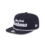GORRA NEW ERA CAP NEW YORK YANKEES MLB TEAM TEXT GOLFER SNAPBACK en STOCK