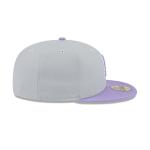 GORRA NEW ERA CAP LOS ANGELES DODGERS PURPLE LOGO MLB COLOR PACK 59FIFTY CERRADA en STOCK