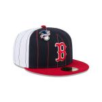 GORRA NEW ERA CAP BOSTON RED SOX MLB PINSTRIPE LEAGUE PIN 59FIFTY CERRADA en STOCK