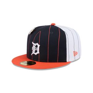 GORRA NEW ERA CAP DETROIT TIGERS MLB PINSTRIPE LEAGUE PIN 59FIFTY CERRADA en STOCK