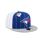 GORRA NEW ERA CAP TORONTO BLUE JAYS MLB PINSTRIPE LEAGUE PIN 59FIFTY CERRADA en STOCK