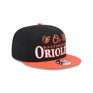 GORRA NEW ERA CAP BALTIMORE ORIOLES ARCHIVE MLB ARCHIVE 9FIFTY SNAPBACK NEGRA en STOCK