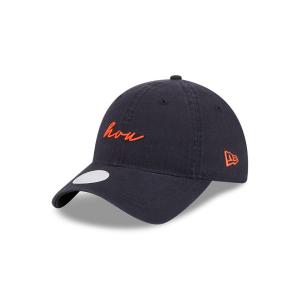 GORRA NEW ERA CAP HOUSTON ASTROS MLB SCRIPT 9TWENTY STRAPBACK PARA MUJER en STOCK