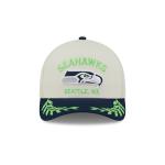 GORRA NEW ERA CAP SEATTLE SEAHAWKS NFL DRAFT 2025 9FORTY M-CROWN AF SNAPBACK BLANCA en STOCK