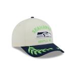GORRA NEW ERA CAP SEATTLE SEAHAWKS NFL DRAFT 2025 9FORTY M-CROWN AF SNAPBACK BLANCA en STOCK
