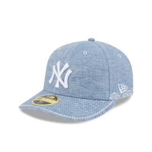 GORRA NEW ERA CAP NEW YORK YANKEES MLB HAND STITCHED CHAMBRAY 59FIFTY LP CERRADA en STOCK