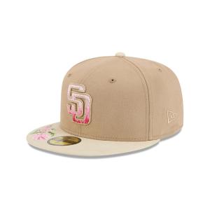 GORRA NEW ERA CAP SAN DIEGO PADRES MLB HAND STITCHED FLORAL 59FIFTY CERRADA en STOCK