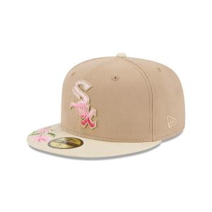 GORRA NEW ERA CAP CHICAGO WHITE SOX MLB HAND STITCHED FLORAL 59FIFTY CERRADA en STOCK