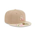 GORRA NEW ERA CAP NEW YORK YANKEES MLB HAND STITCHED FLORAL 59FIFTY CERRADA en STOCK