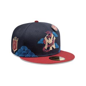GORRA NEW ERA CAP NEW YORK YANKEES MLB AñO NUEVO CHINO 59FIFTY CERRADA en STOCK