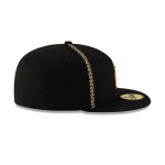 GORRA NEW ERA CAP CHARROS DE JALISCO ALTERNATIVO LMB GAME CAP 100 ANIVERSARIO 59FIFTY CERRADA NEGRA en STOCK