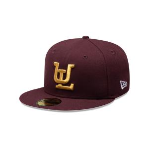 GORRA NEW ERA CAP ALGODONEROS DE UNIóN LAGUNA LMB GAME CAP 100 ANIVERSARIO 59FIFTY CERRADA VINO en STOCK