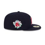 GORRA NEW ERA CAP BOSTON RED SOX MLB FLORAL UNDERVISOR 59FIFTY CERRADA en STOCK