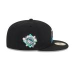 GORRA NEW ERA CAP FLORIDA MARLINS MLB FLORAL UNDERVISOR 59FIFTY CERRADA en STOCK
